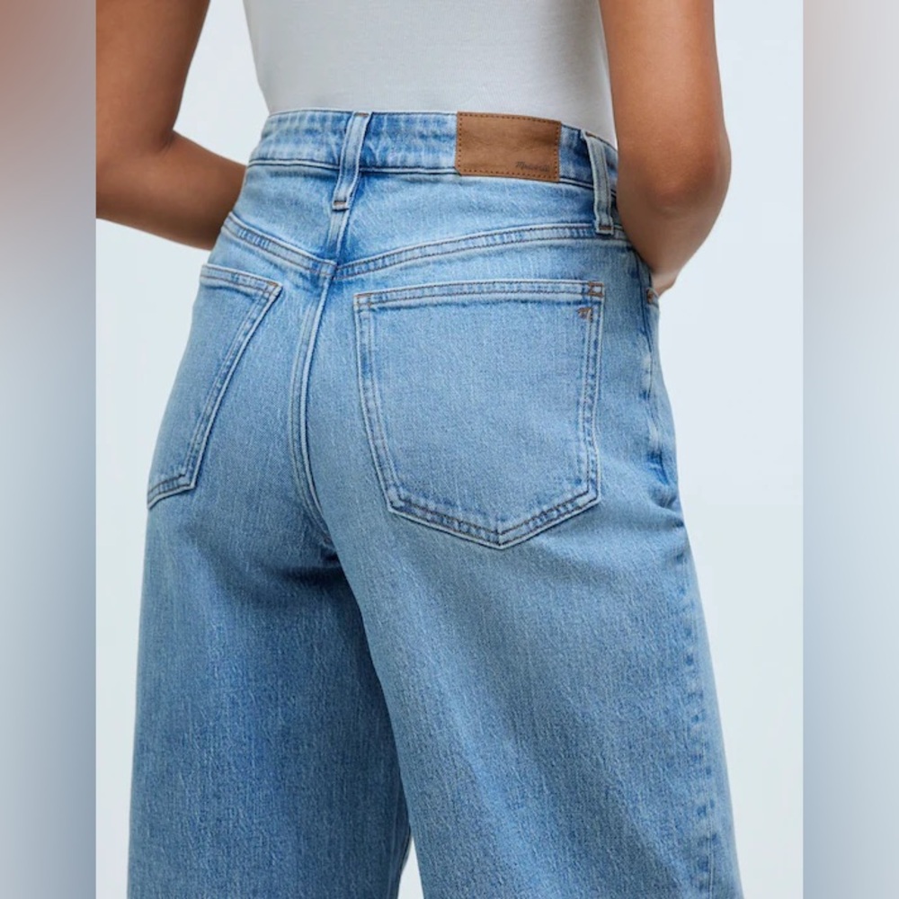 Madewell Petite Curvy Perfect Vintage Wide-Leg Crop Jean- Size 27P - Picture 5 of 9